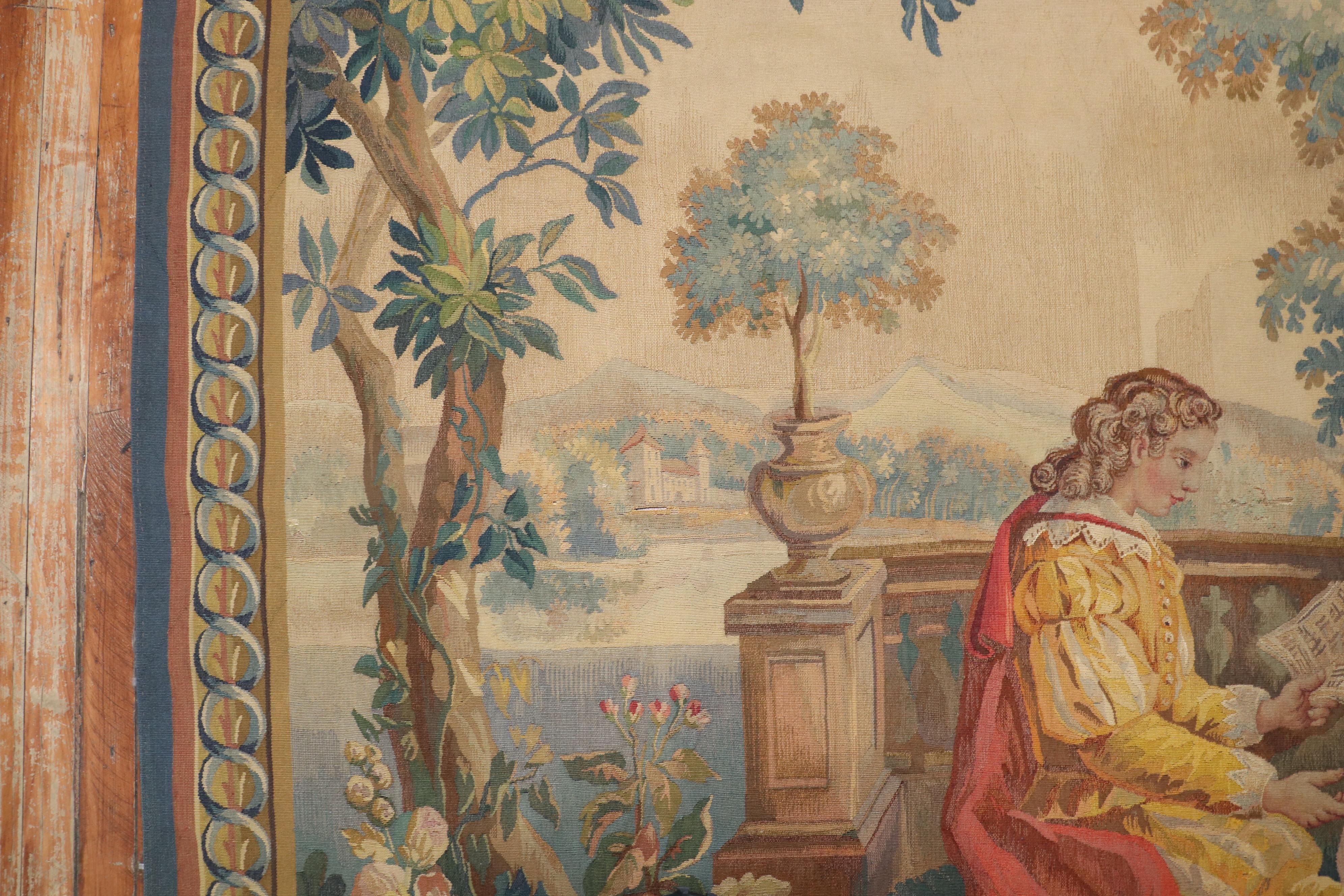 Französischer Wandteppich aus dem frühen 20. im Zustand „Gut“ im Angebot in New York, NY