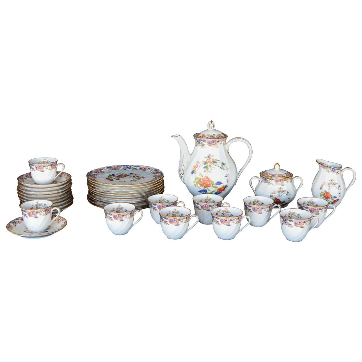 Early 20th Century French Tea Set by Bernardaud Limoges