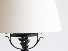 Early 20th Century French Telescopic Wrought Iron Floor Lamp