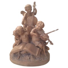 Early 20th Century French Terracotta Musician Sculpture