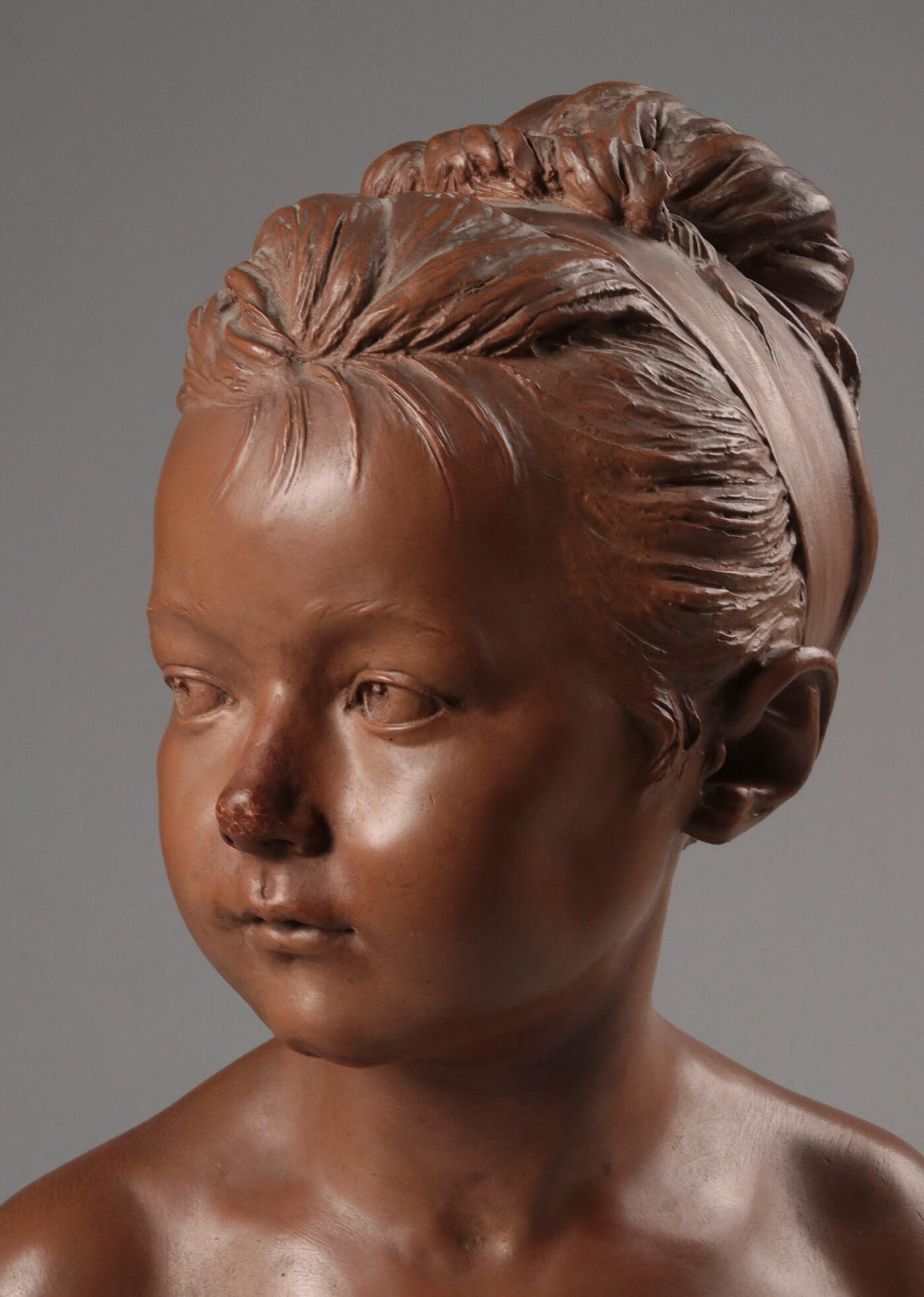Early 20th Century French Terracotta Statue of Louise Brongniart after Houdon 14