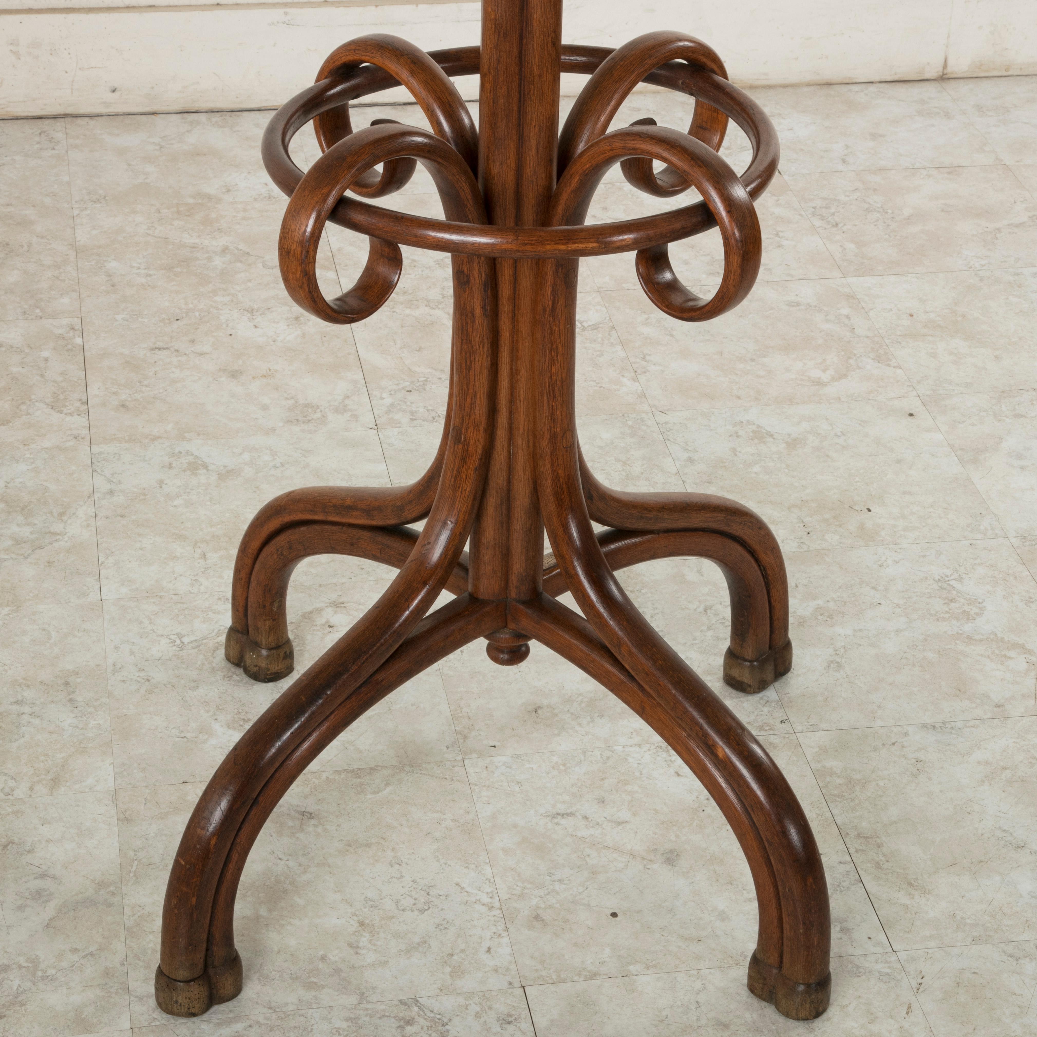 Early 20th Century French Thonet Style Bentwood Hall Tree or Coat and Hat Stand  8