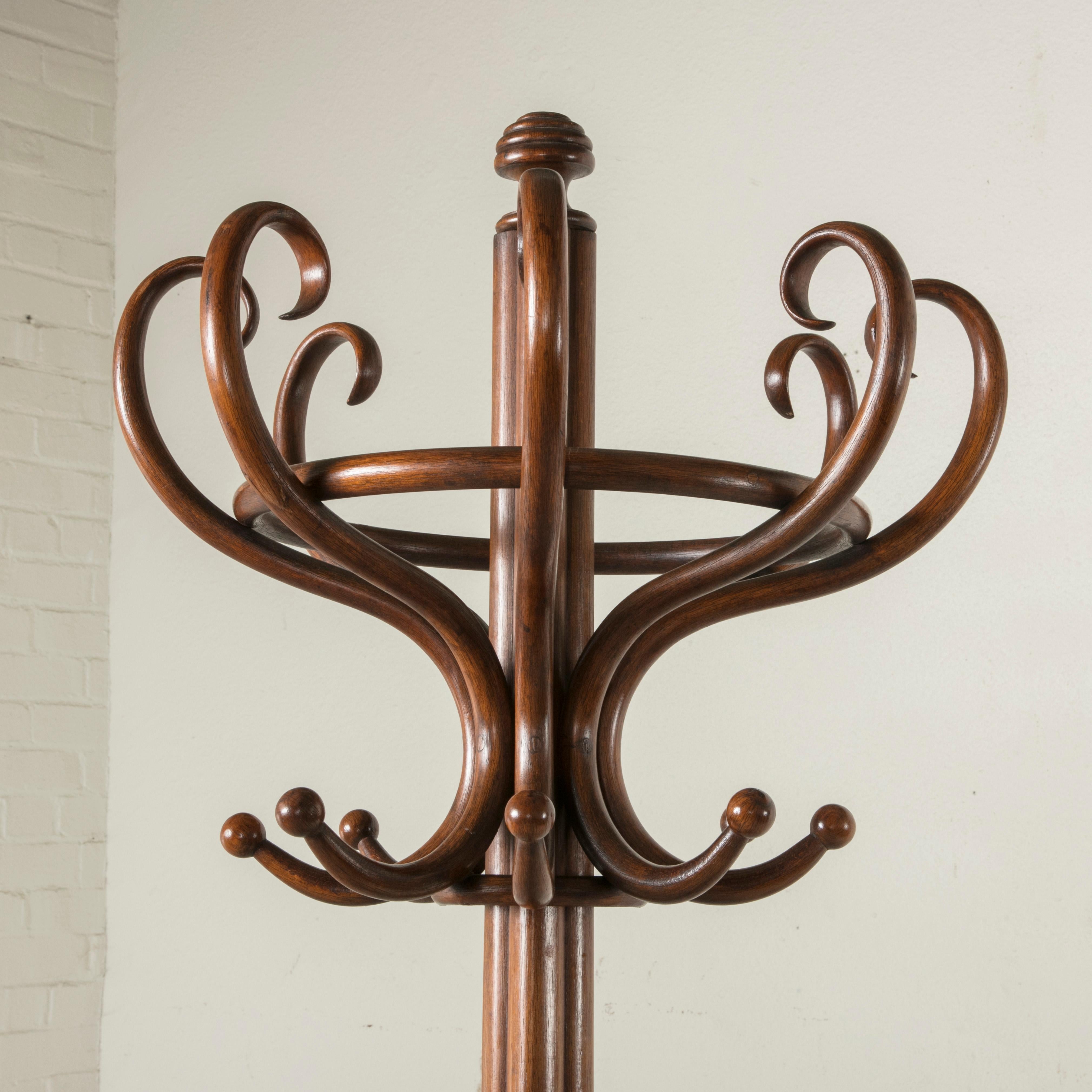 Early 20th Century French Thonet Style Bentwood Hall Tree or Coat and Hat Stand  3