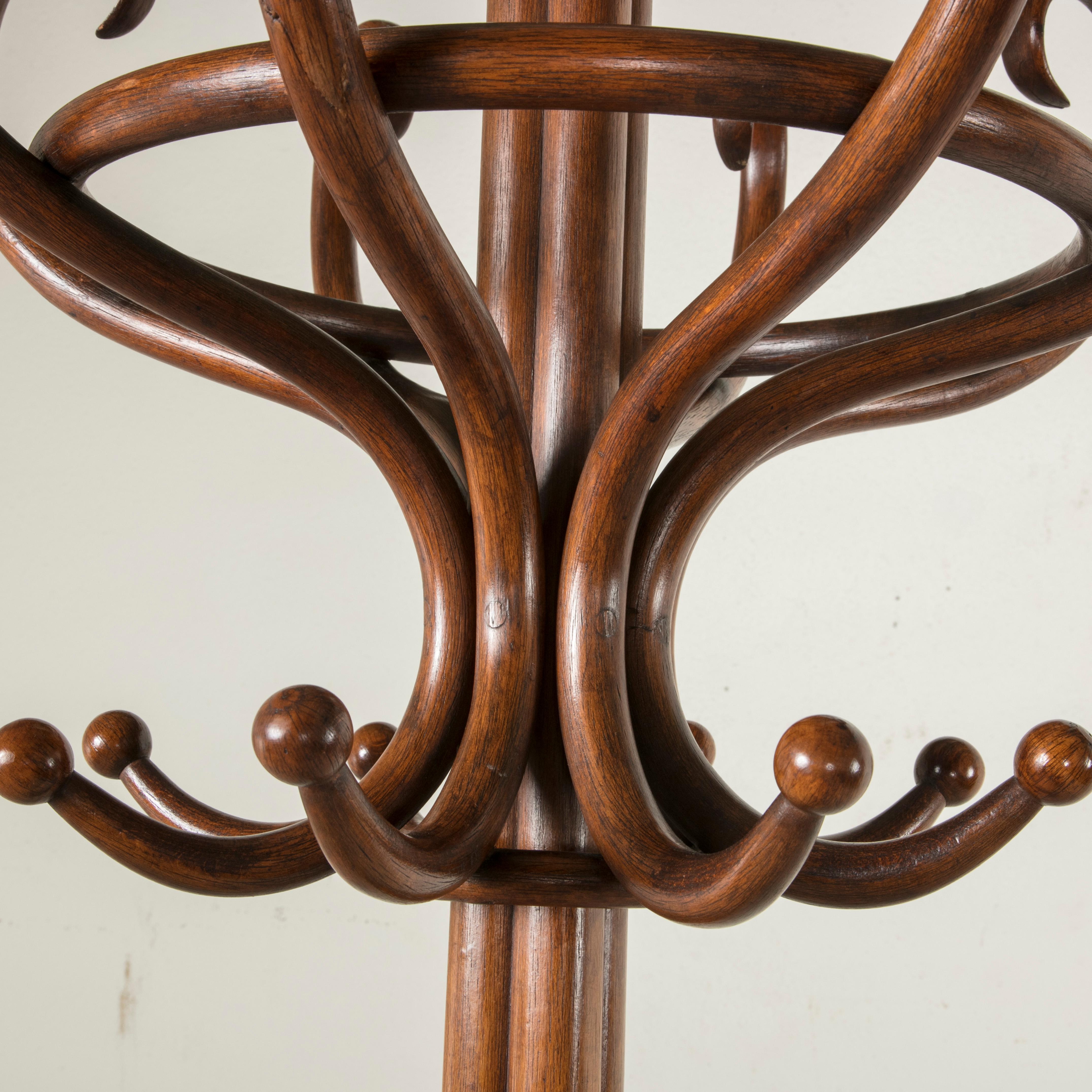 Early 20th Century French Thonet Style Bentwood Hall Tree or Coat and Hat Stand  4