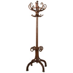 Early 20th Century French Thonet Style Bentwood Hall Tree or Coat and Hat Stand 