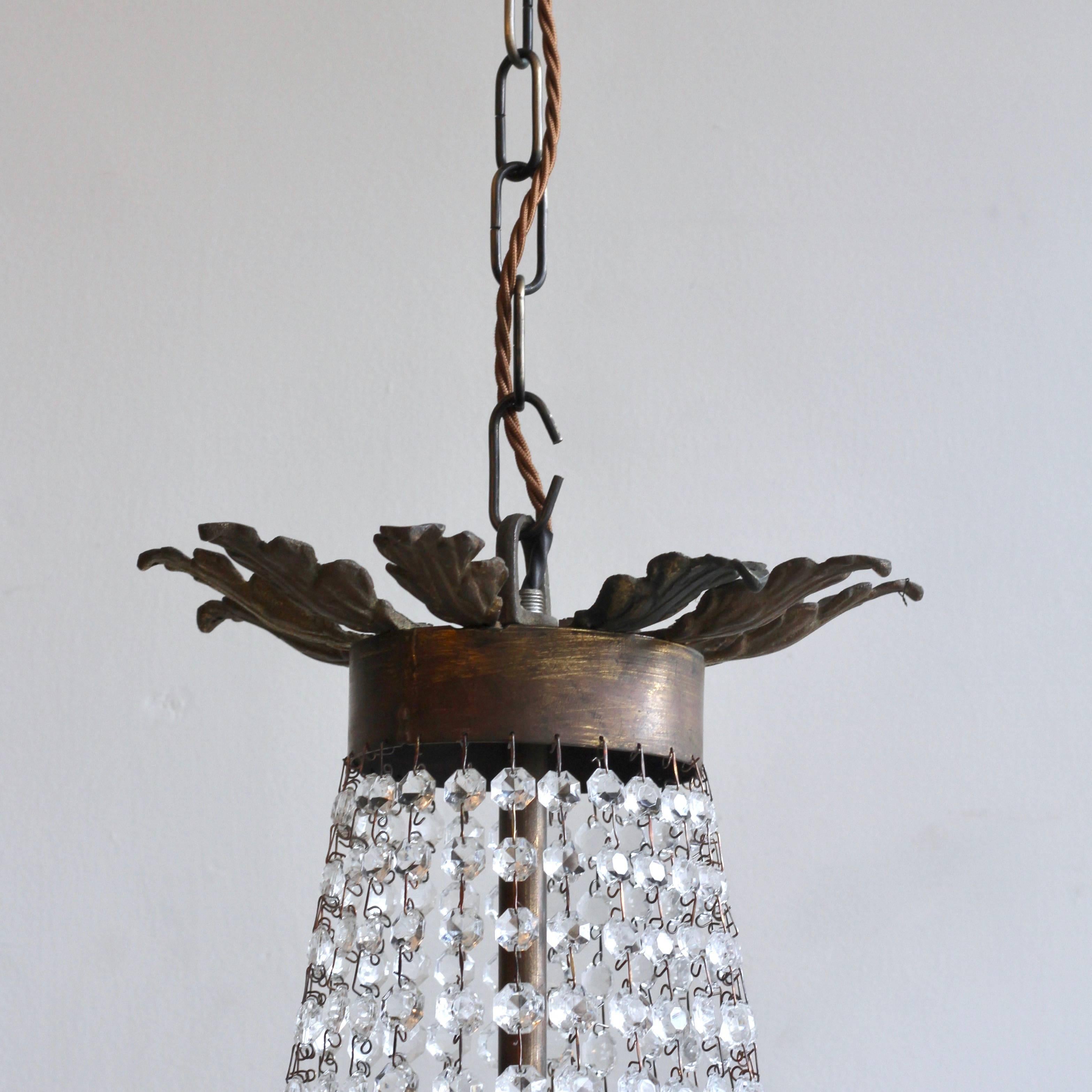 Early 20th Century French Tiered and Branch Chandelier 2