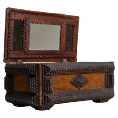 Early 20th Century French Tramp Art Box