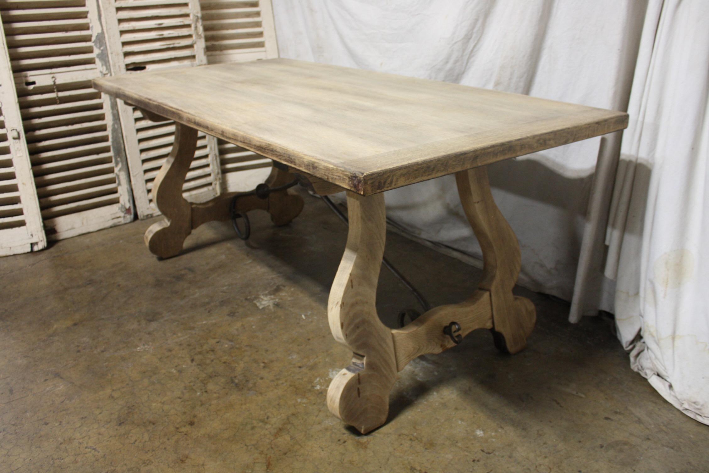 Early 20th Century French Trestle Dining Table 8