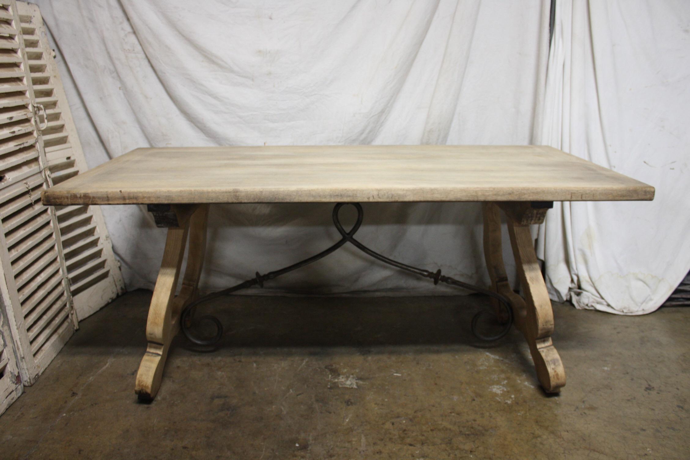 Early 20th Century French Trestle Dining Table 4