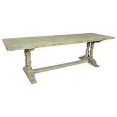 Early 20th Century French Trestle Table, Farm Table