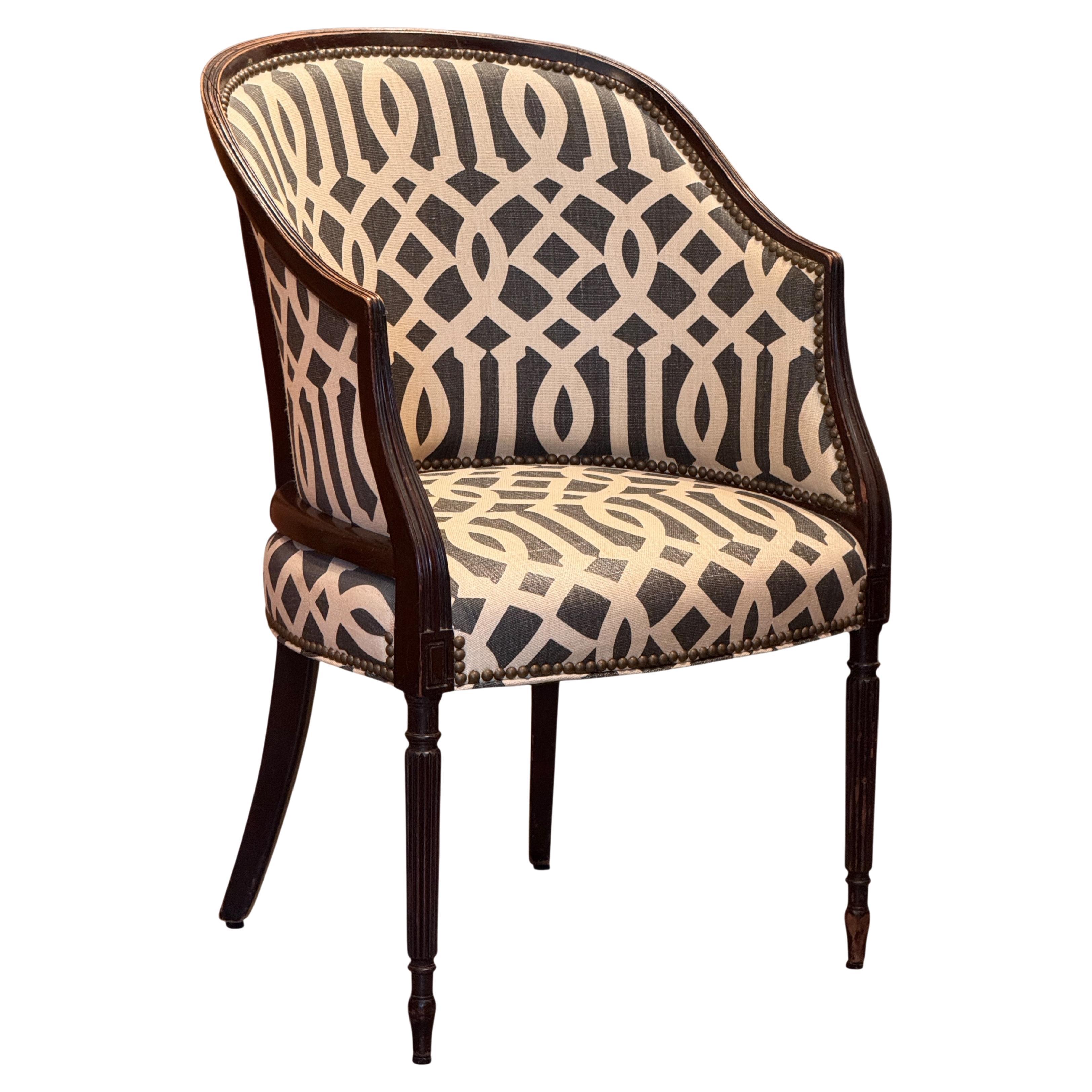 Sedia a vasca francese dei primi del Novecento