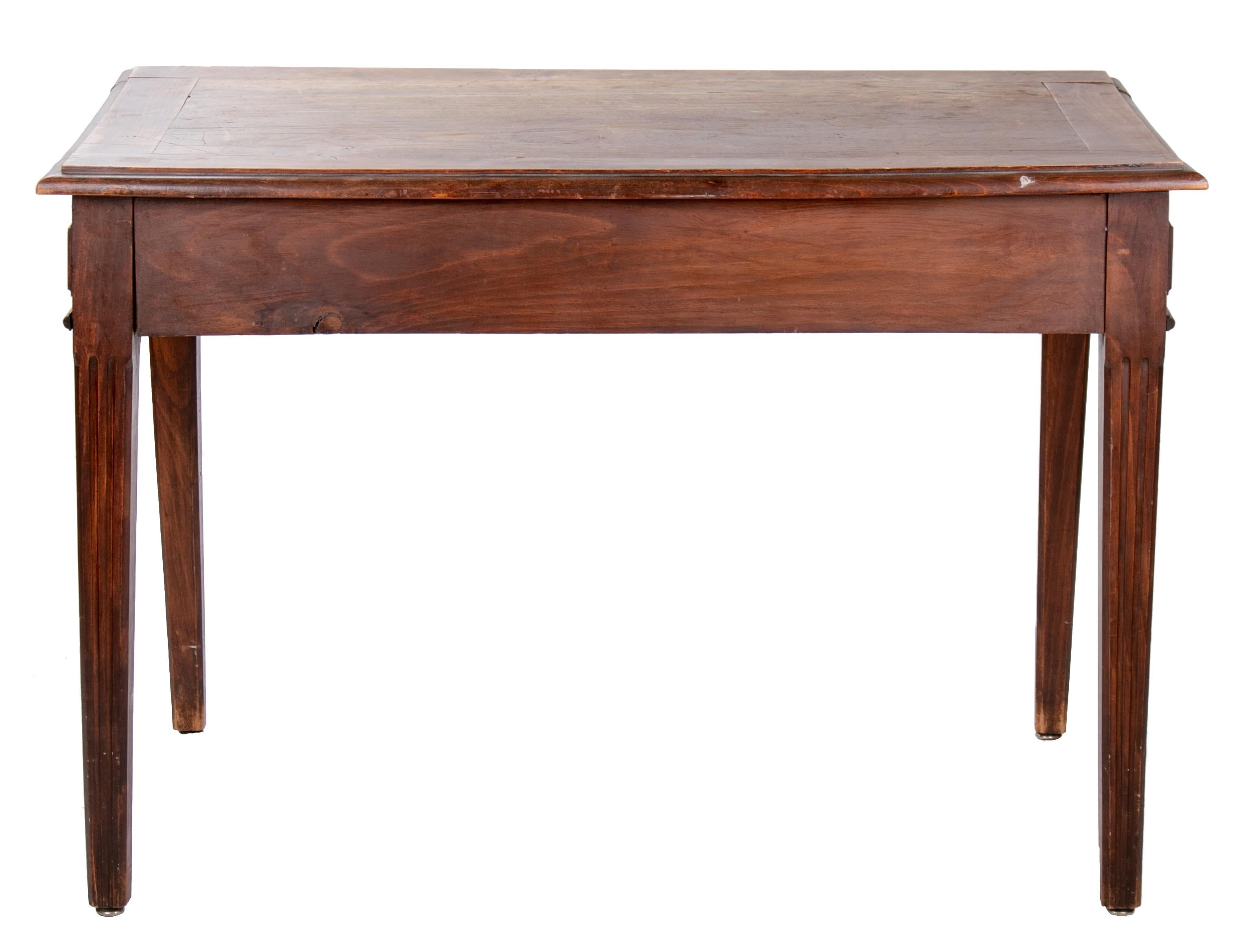 Early 20th Century French Two-Drawer Office Desk For Sale 2