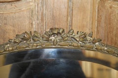 Early 20th Century French Vanity with Bronze Mirror and Sconces