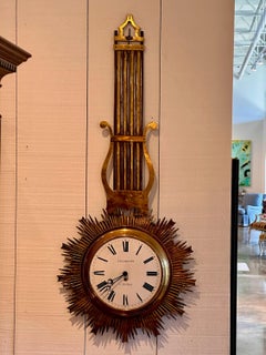 Reloj de pared francés de principios del siglo XX