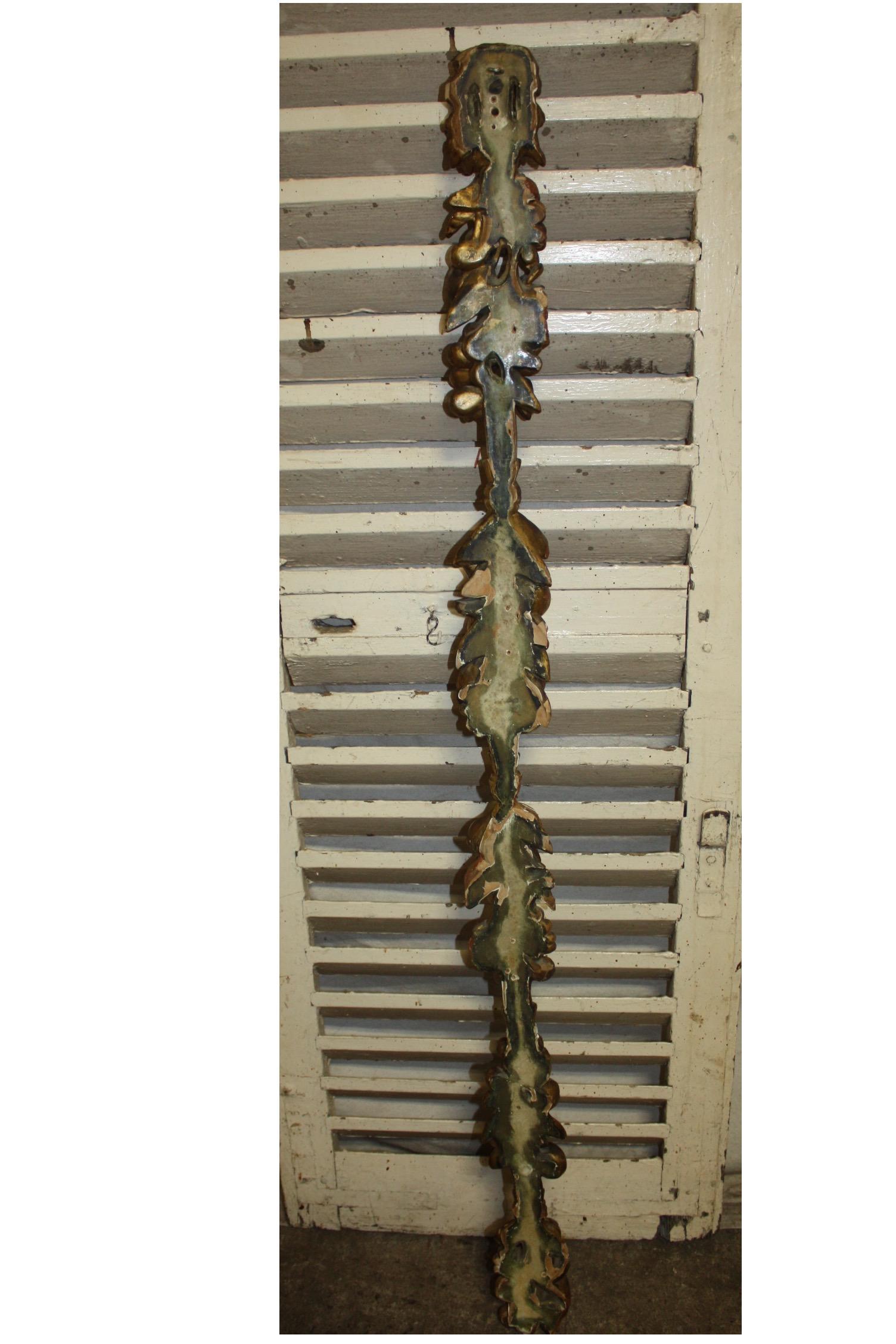 Adorno francés de madera dorada de pared de principios del siglo XX en venta 7