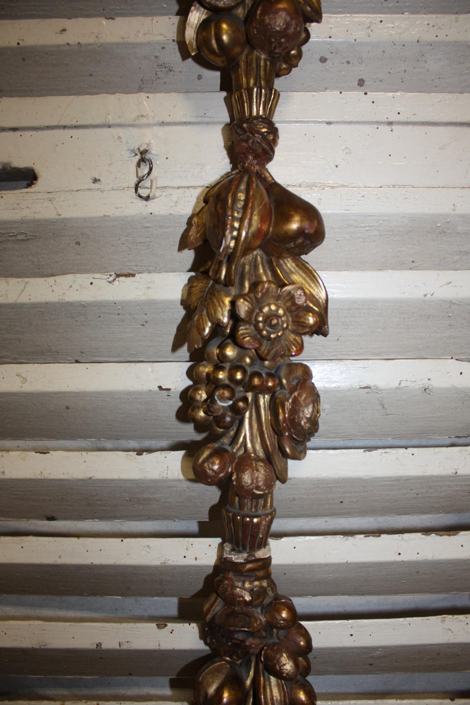 Early 20th Century French Wall Gilt Wood Ornament For Sale 3