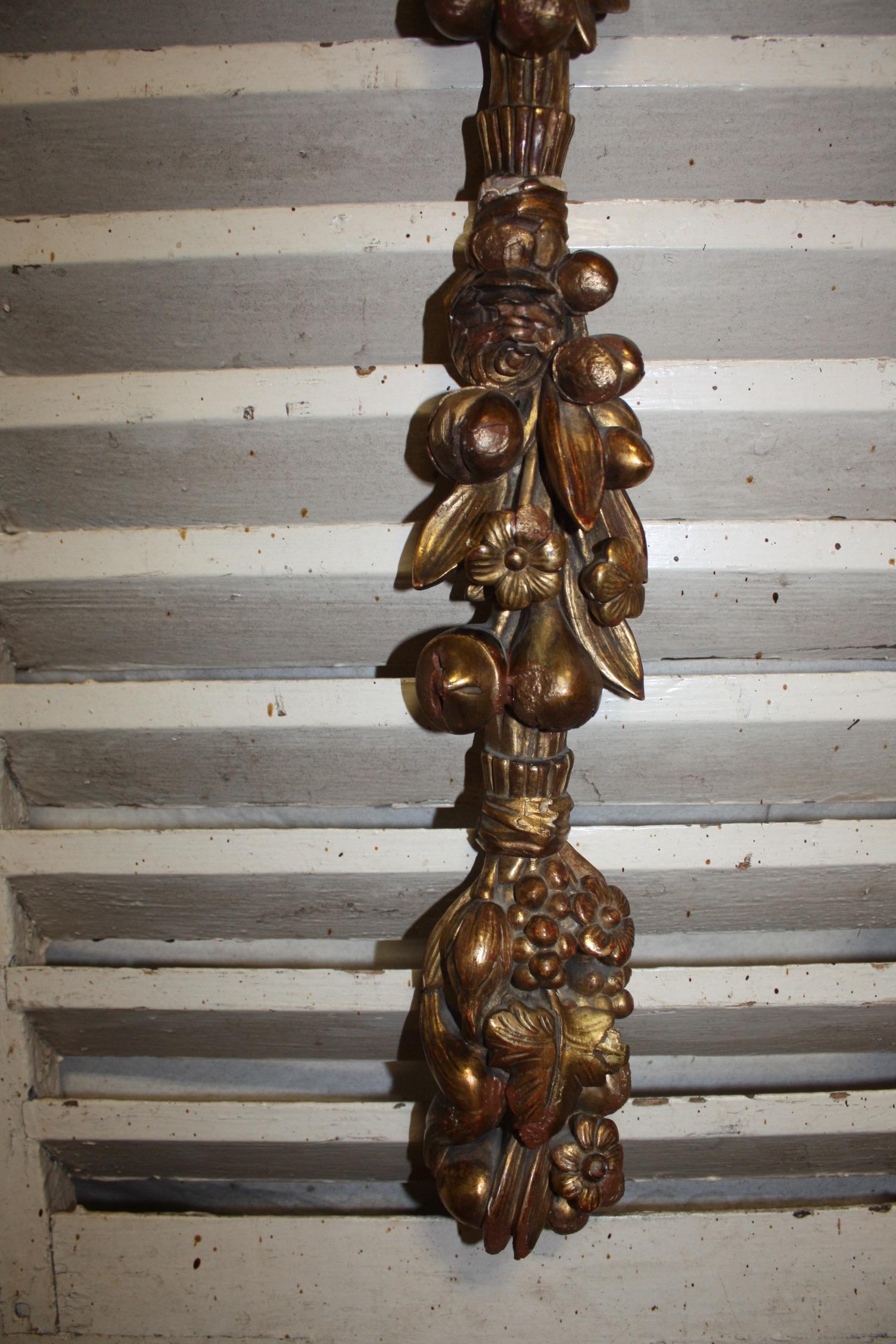 Early 20th Century French Wall Gilt Wood Ornament For Sale 4