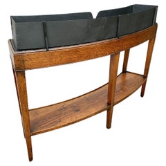 Early 20th Century French Walnut and Metal Plant Stand
