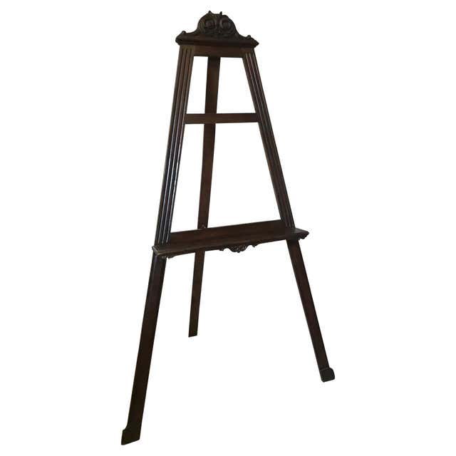 European Rococo Chair Antique Rococo Revival Walnut Chevalet Artists Easel 19th Century For ...
