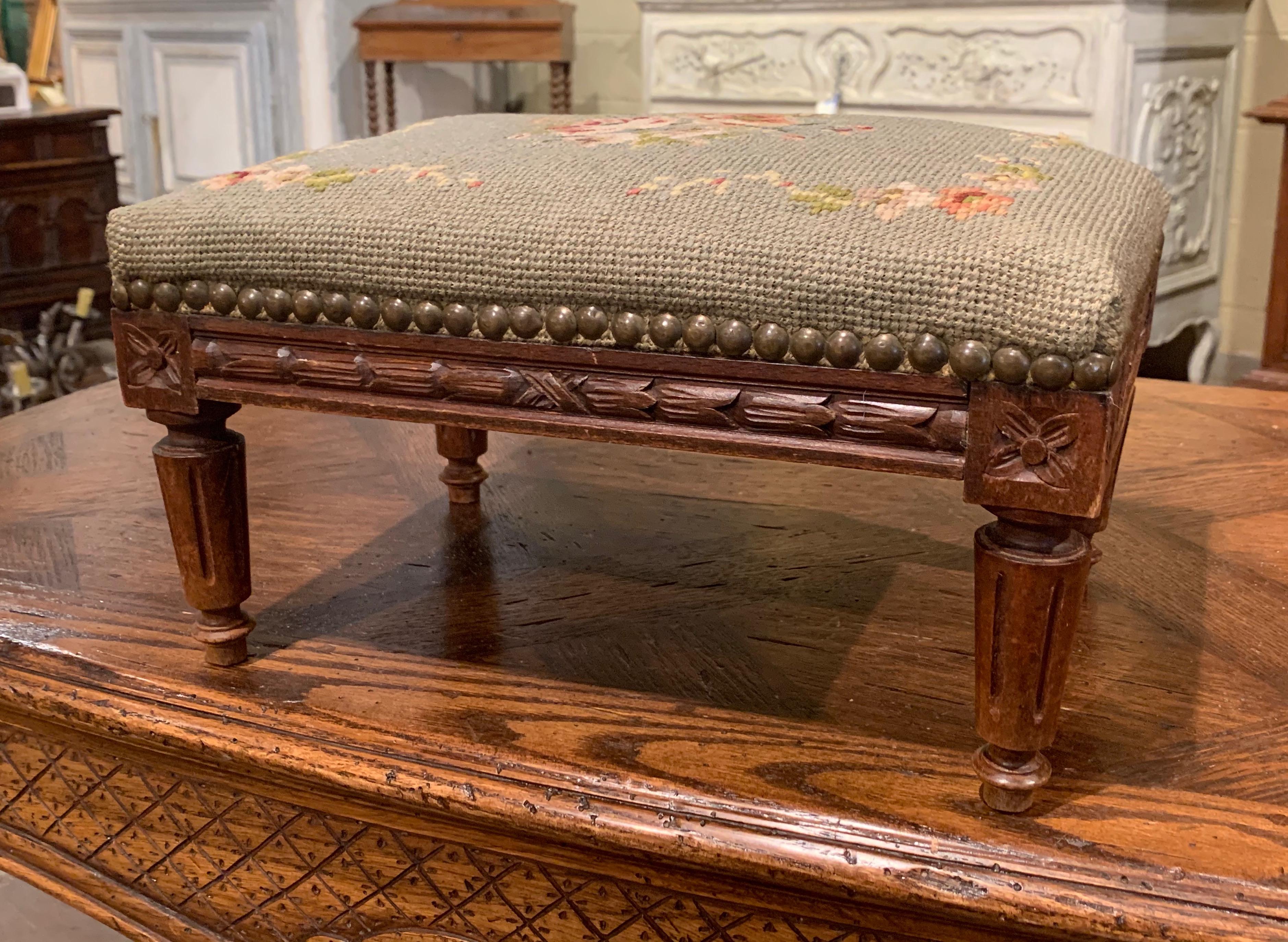antique french footstool