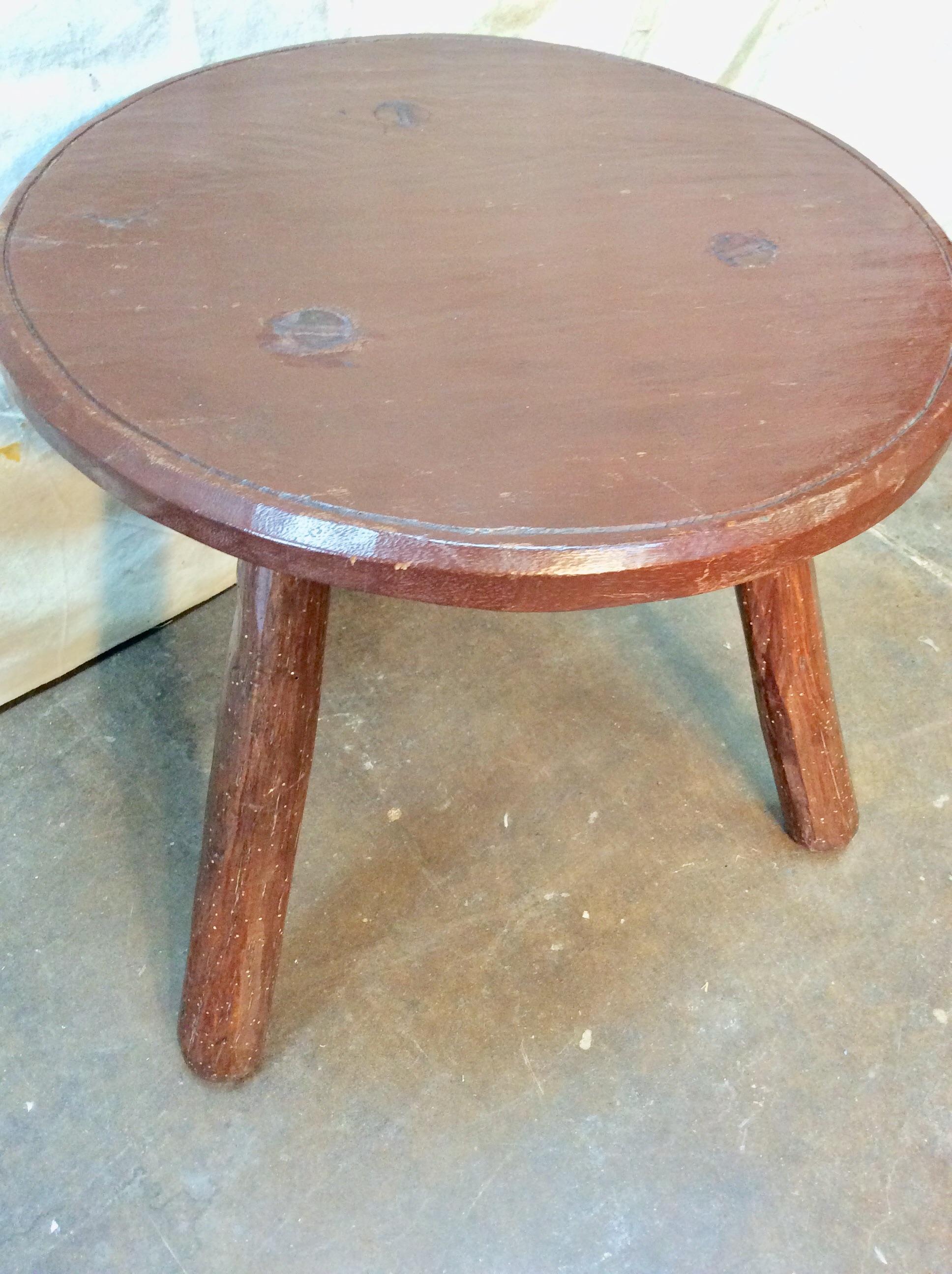 Early 20th Century French Walnut Patinated Side Table 6