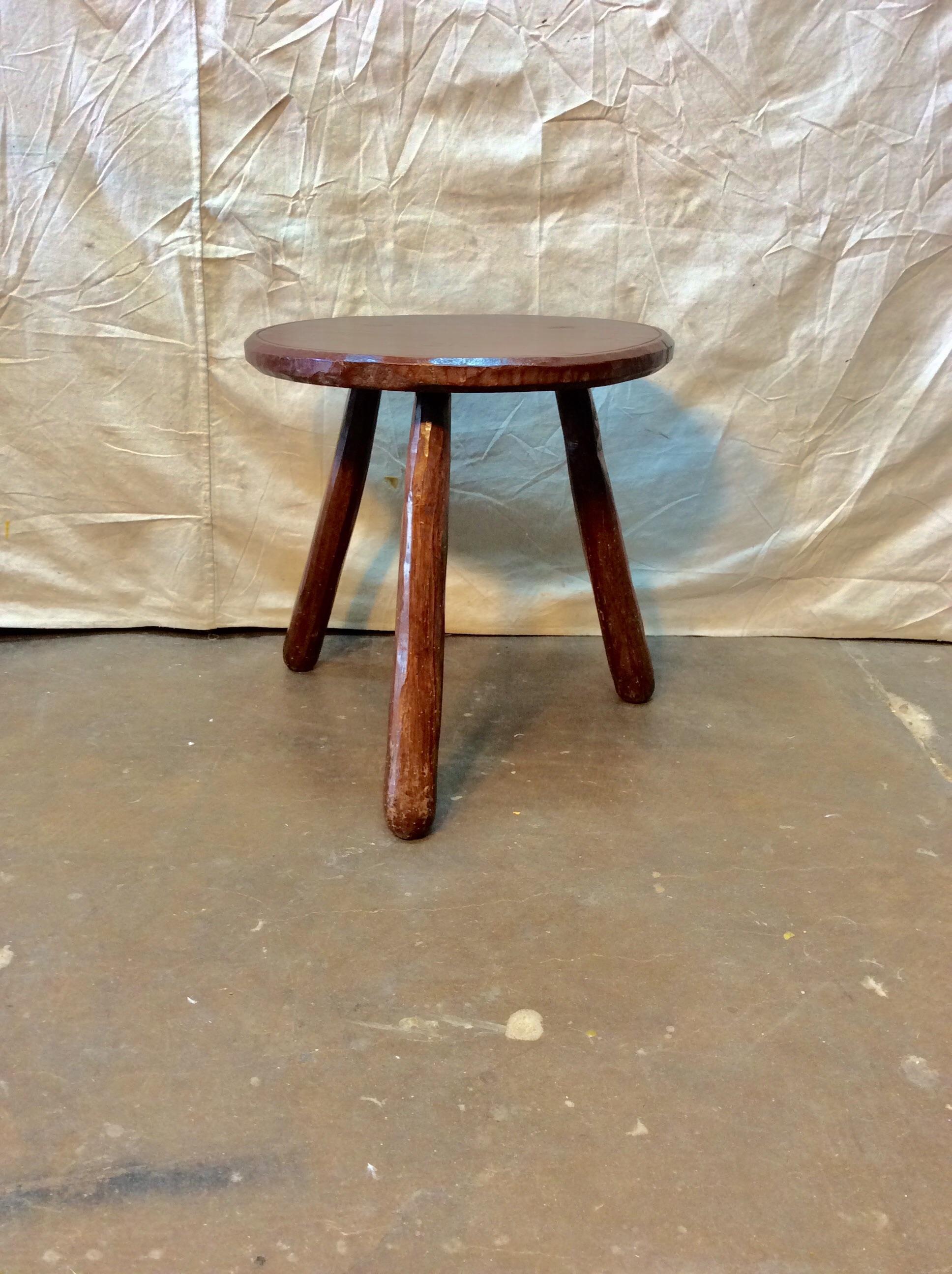 Early 20th Century French Walnut Patinated Side Table 7