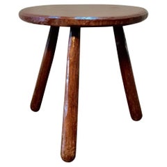 Early 20th Century French Walnut Patinated Side Table