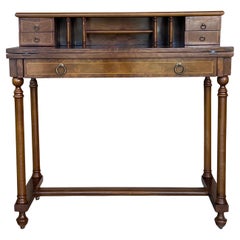 Early 20th Century French Walnut Venner Desk, 1940s