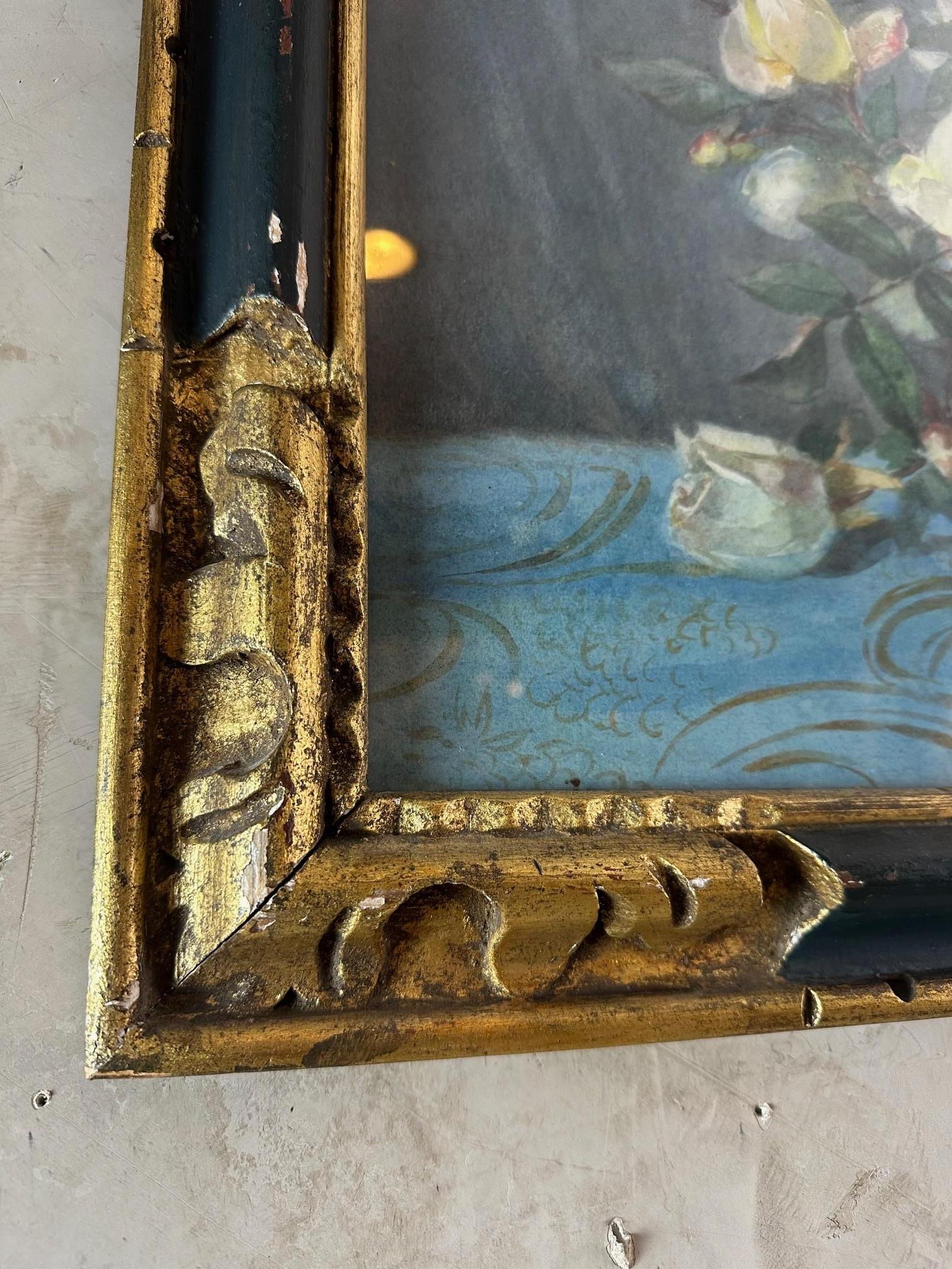 Early 20th century French Watercolor Painting Signed H.Magné, 1925s For Sale 1