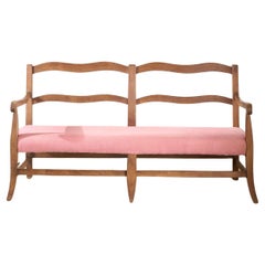 Early 20th century French wavy hall bench