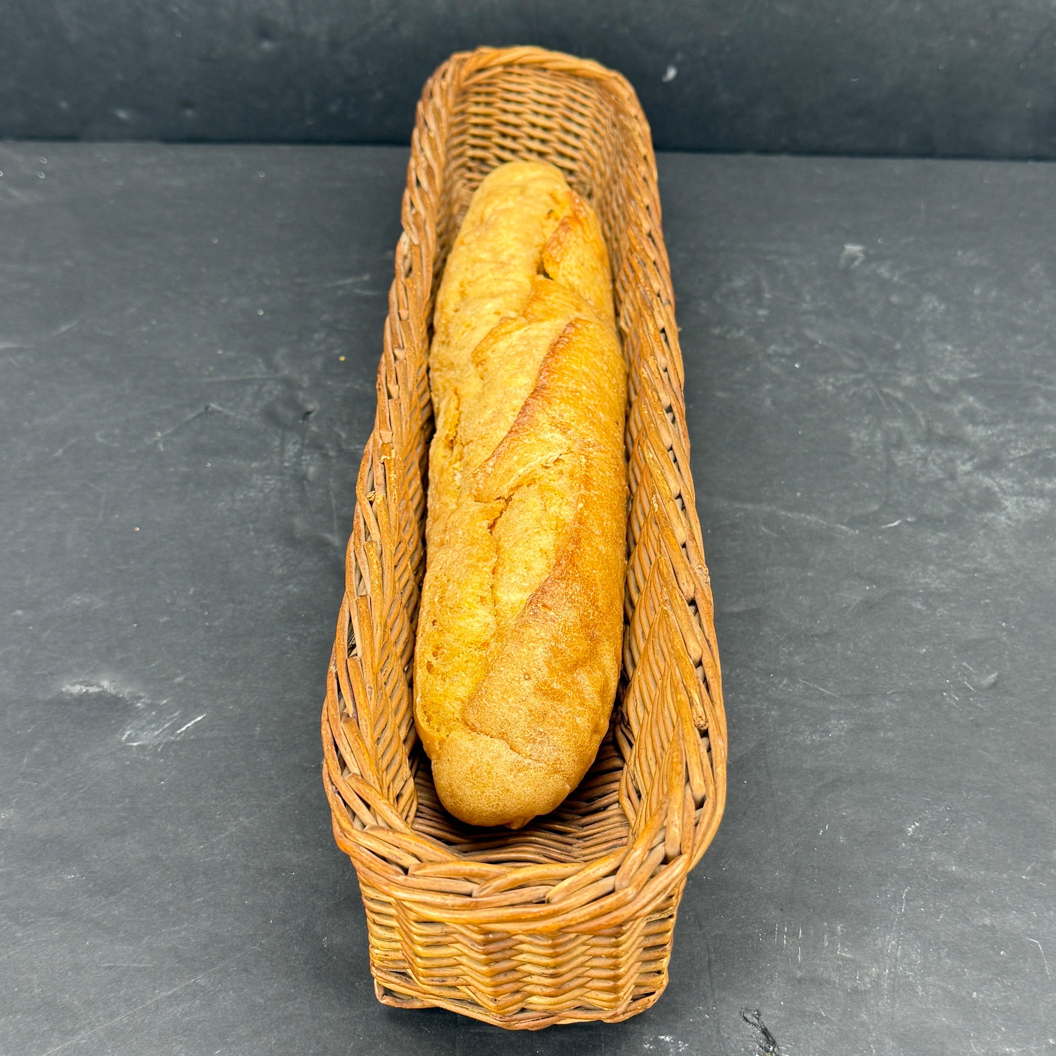 Early 20th Century French Wicker Baguette Bread Basket For Sale 4