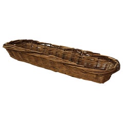 Cestino da pane in vimini francese dei primi del Novecento