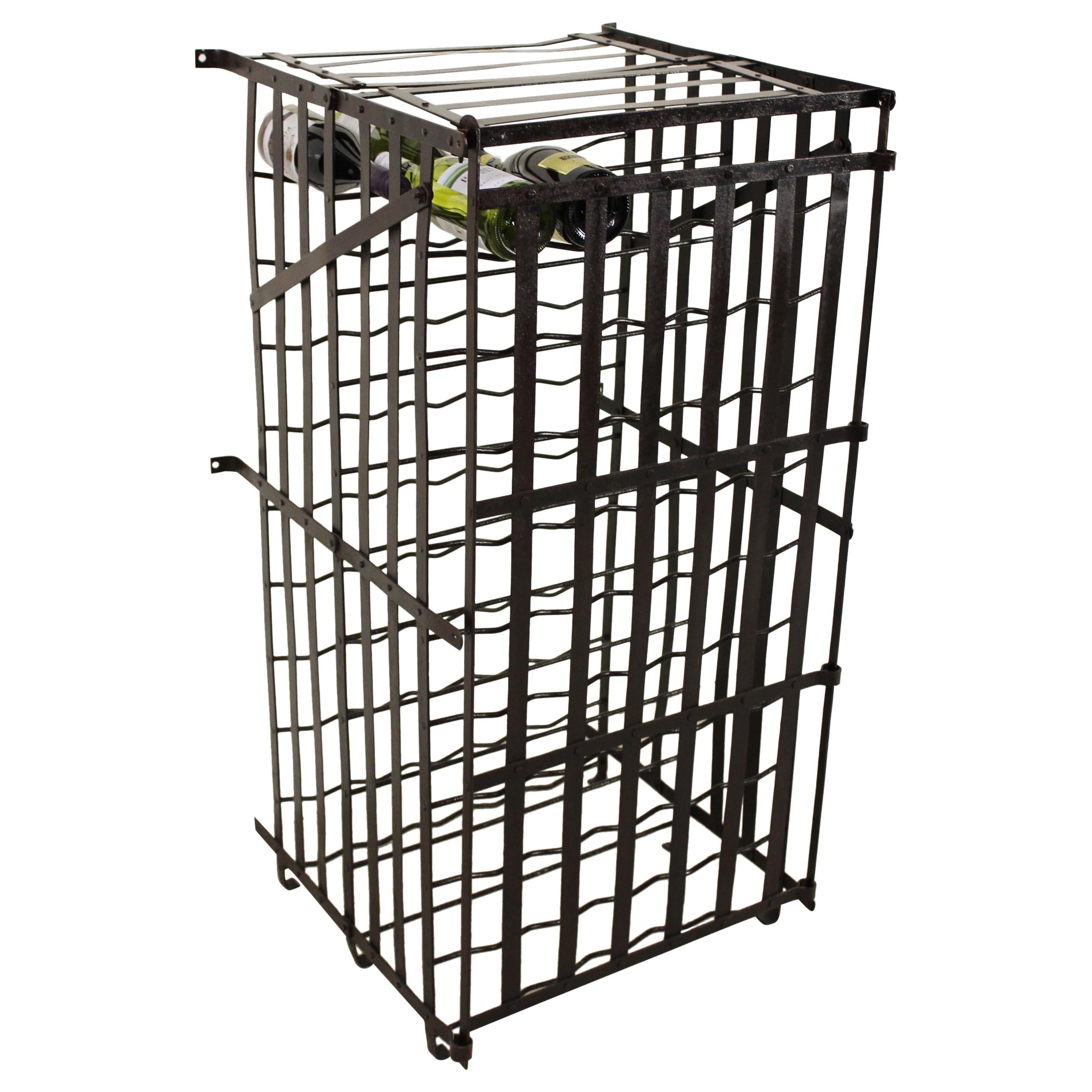 Early 20th Century French Wine Cage, 100 Bottle Capacity For Sale