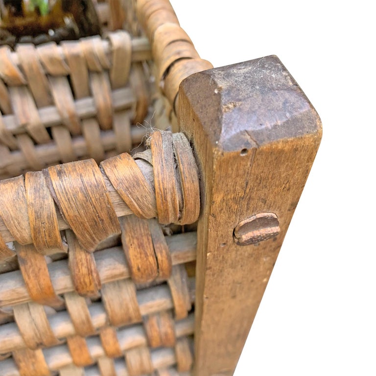 Early 20th Century French Wine Carrier Basket For Sale at 1stdibs