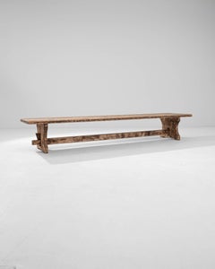 Early 20th Century French Wooden Bench