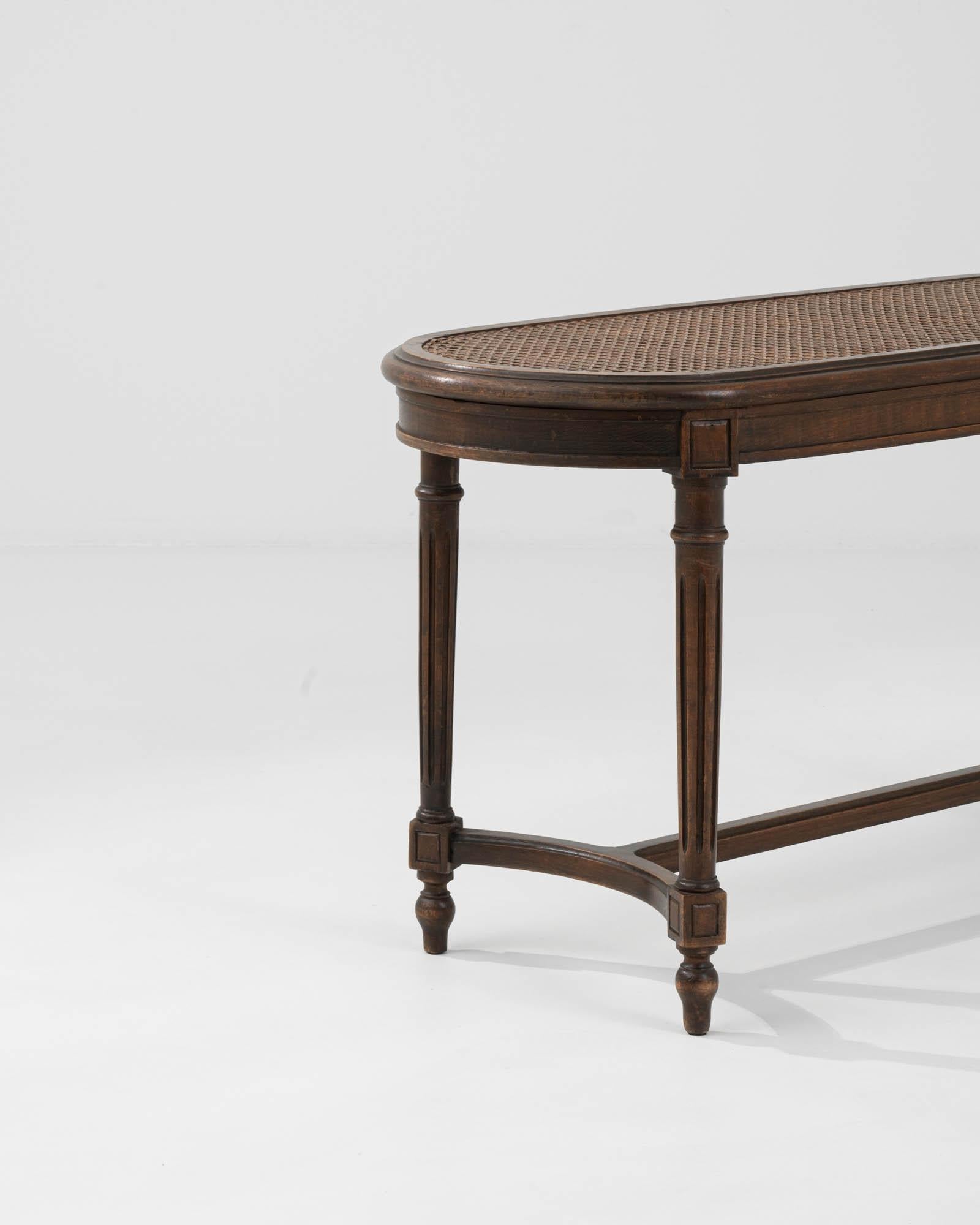 Early 20th Century French Wooden Bench 3