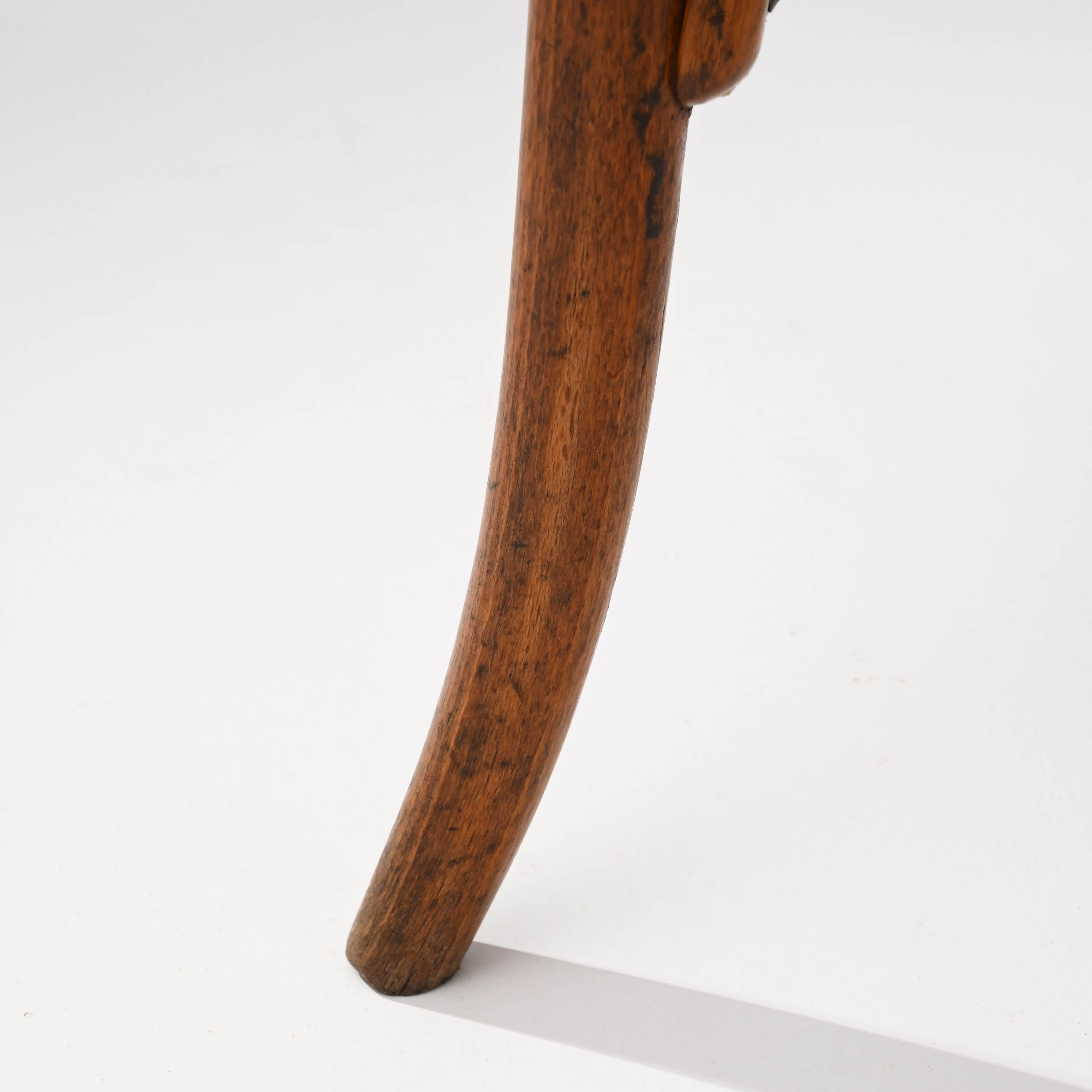 Chaise de bistrot en bois française du début du 20e siècle en vente 8