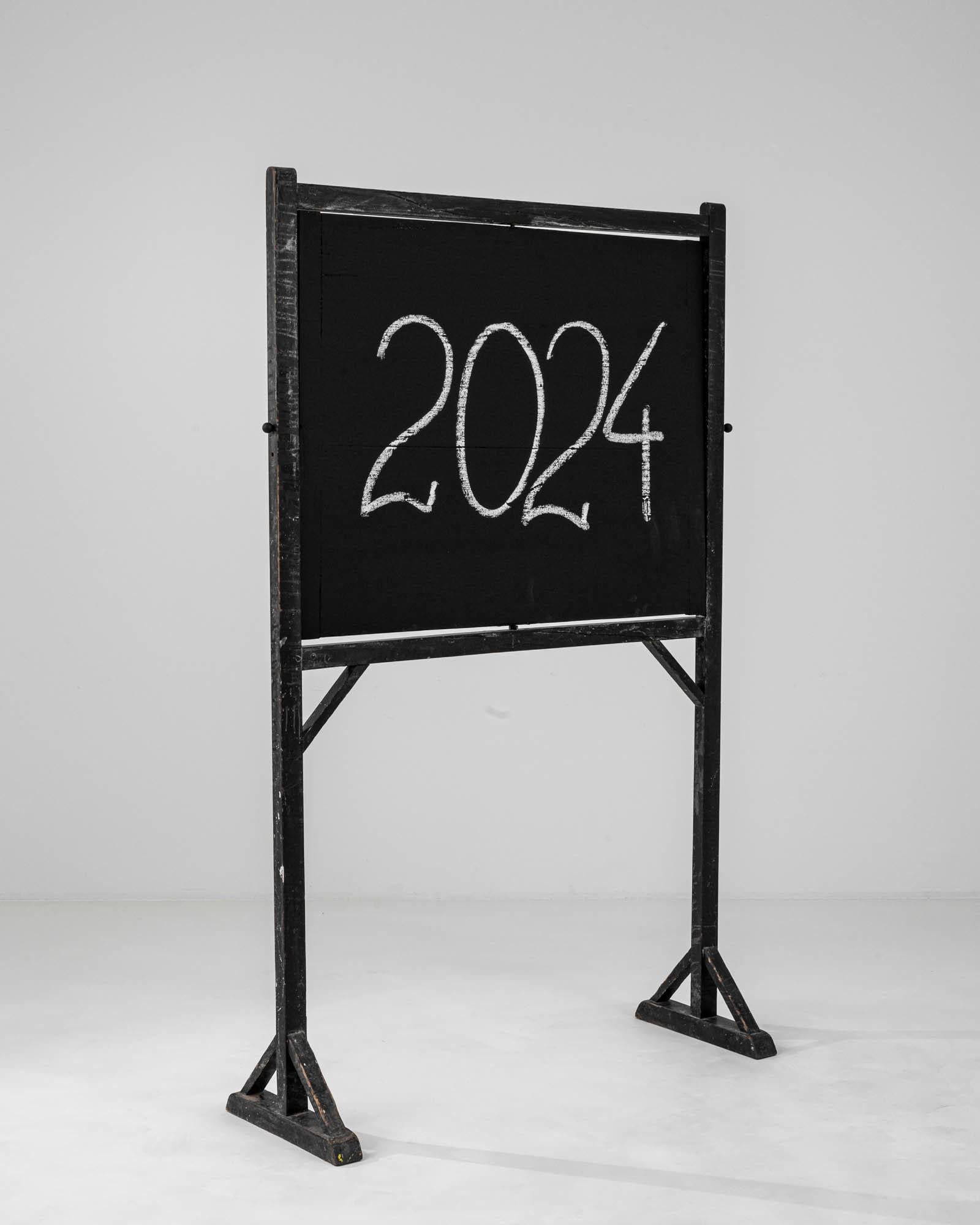 Early 20th Century French Wooden Blackboard For Sale 8
