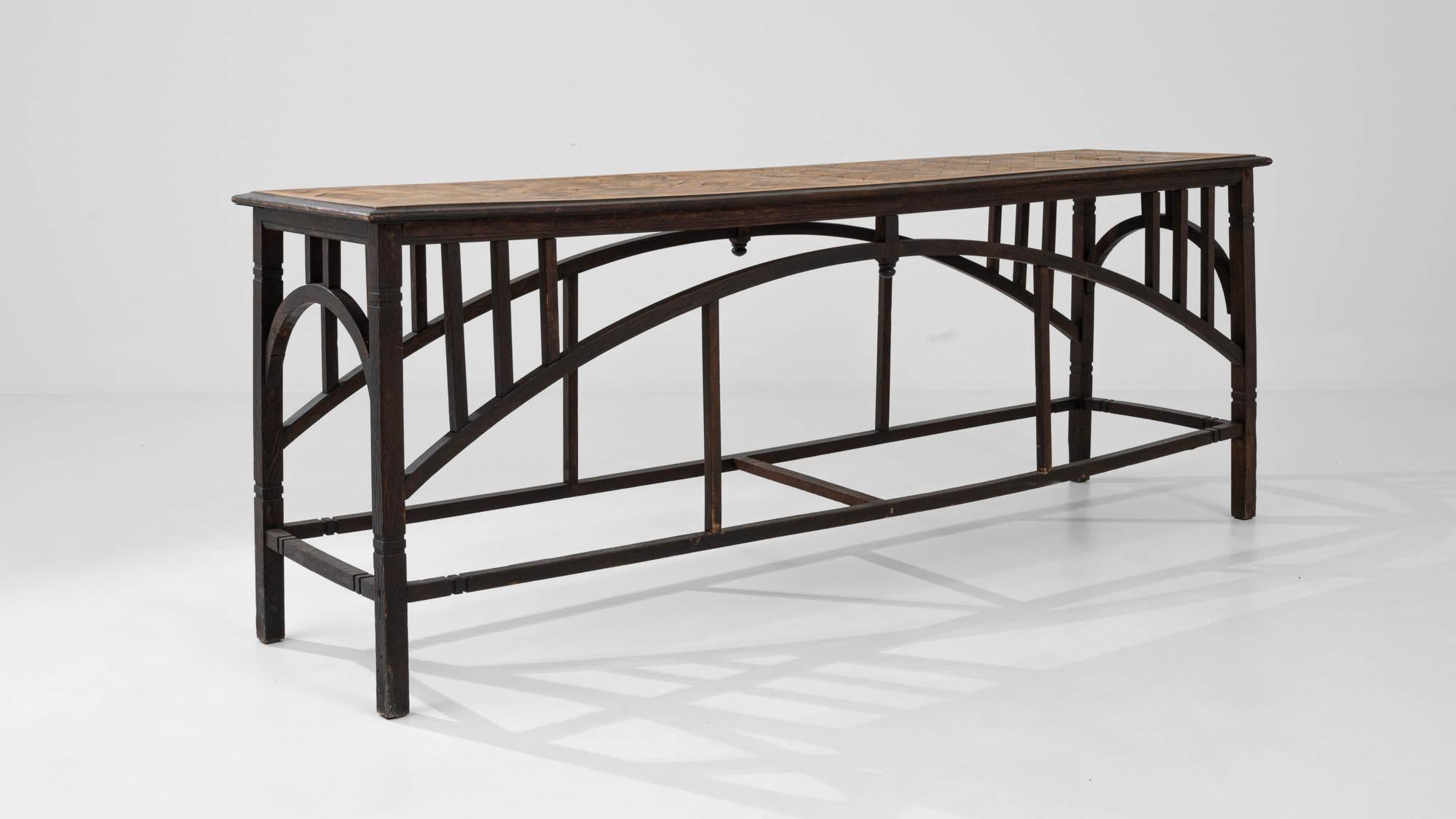 Early 20th Century French Wooden Console Table 4