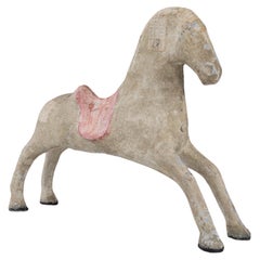 Used Early 20th Century French Wooden Horse