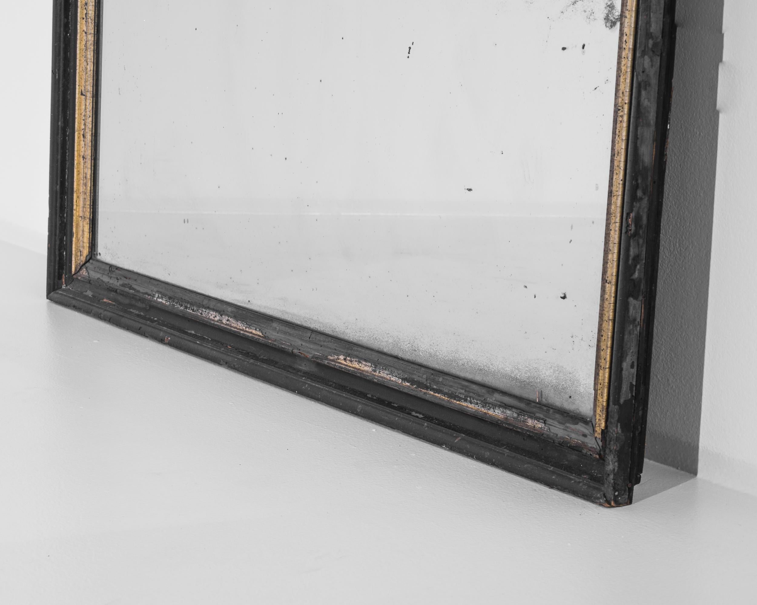 French Provincial Early 20th Century French Wooden Mirror