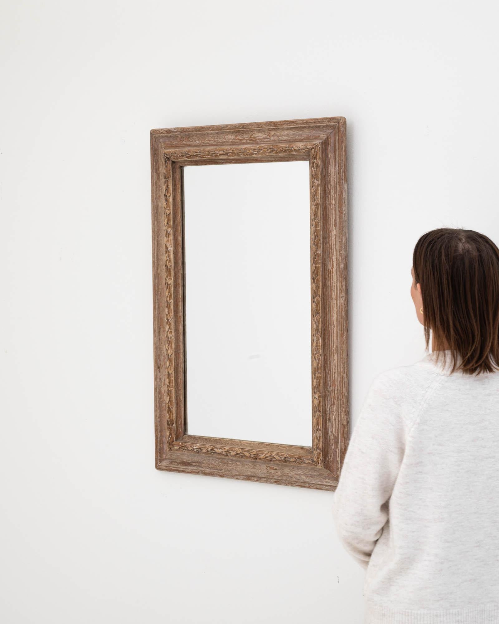 Early 20th Century French Wooden Mirror 1