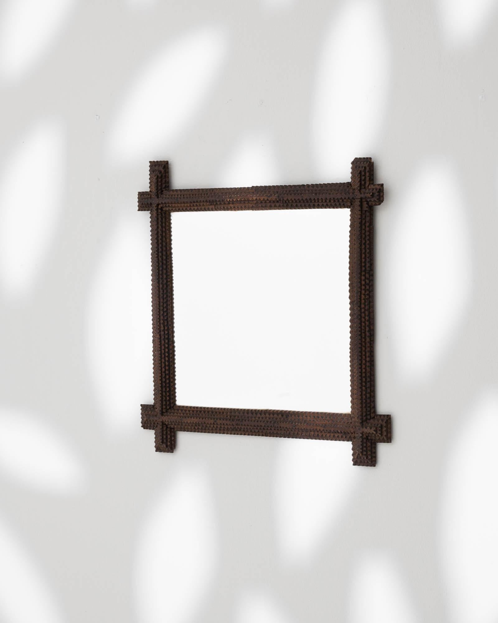 Early 20th Century French Wooden Mirror 3