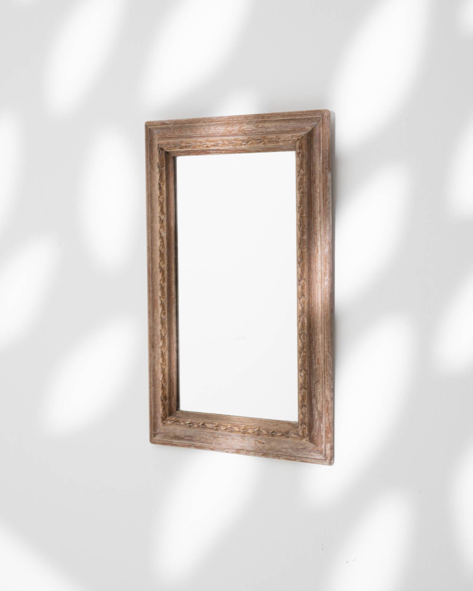 Early 20th Century French Wooden Mirror 3