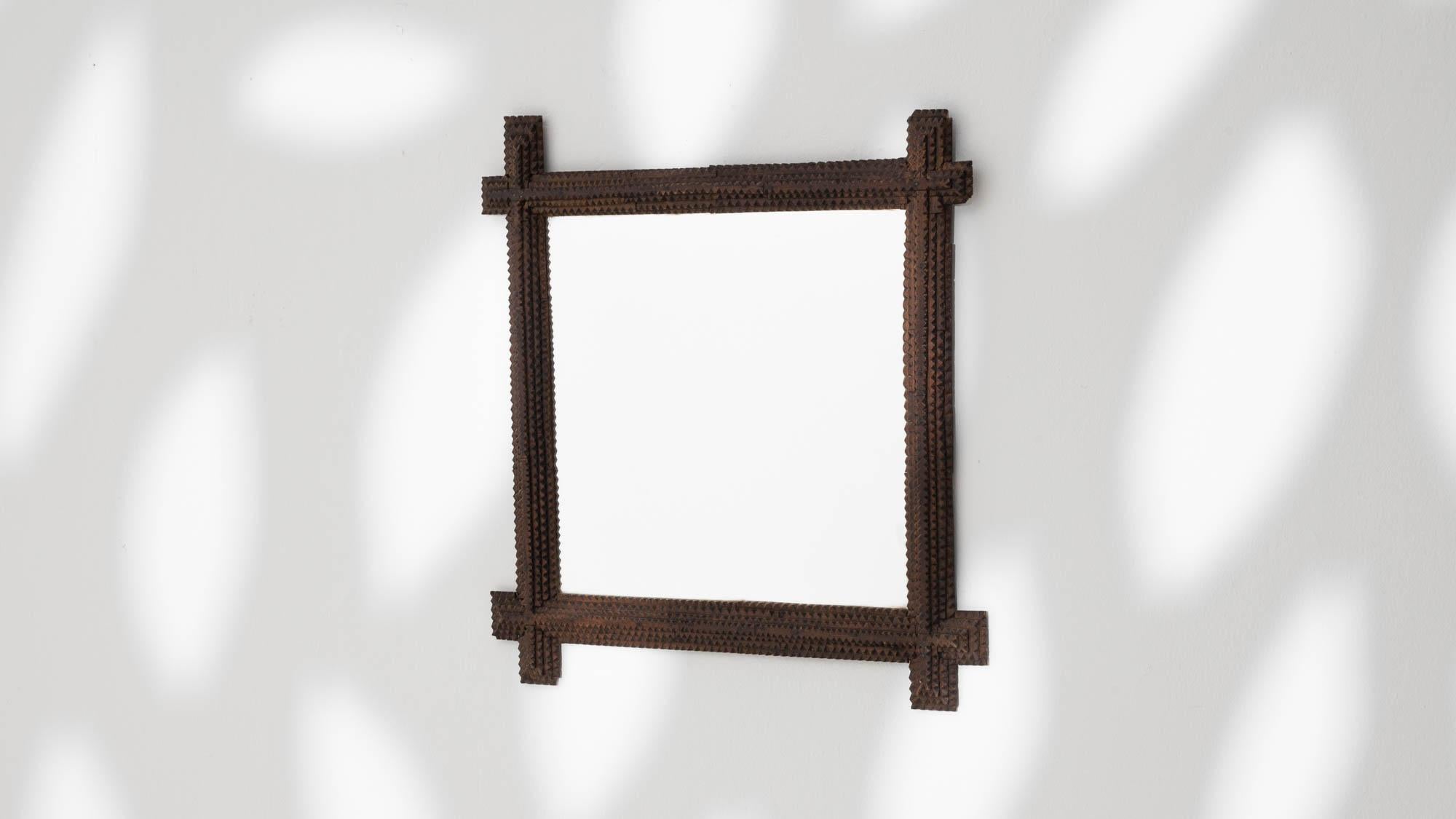 Early 20th Century French Wooden Mirror For Sale 4