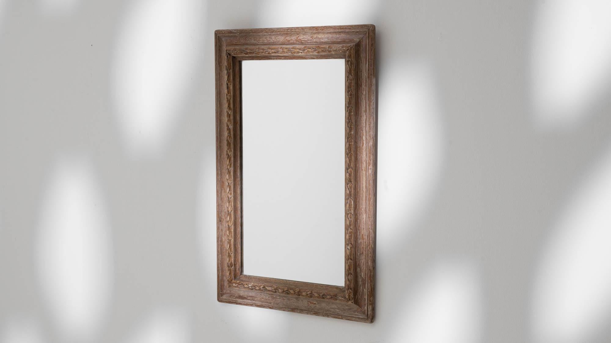 Early 20th Century French Wooden Mirror 4