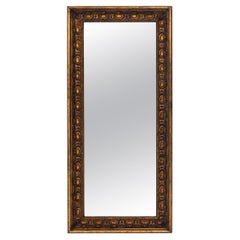 Antique Early 20th Century French Wooden Mirror