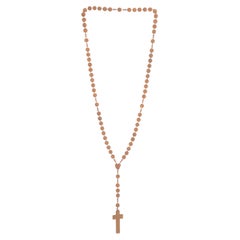 Early 20th Century French Wooden Rosary