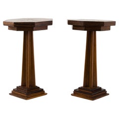 Vintage Early 20th Century French Wooden Side Tables