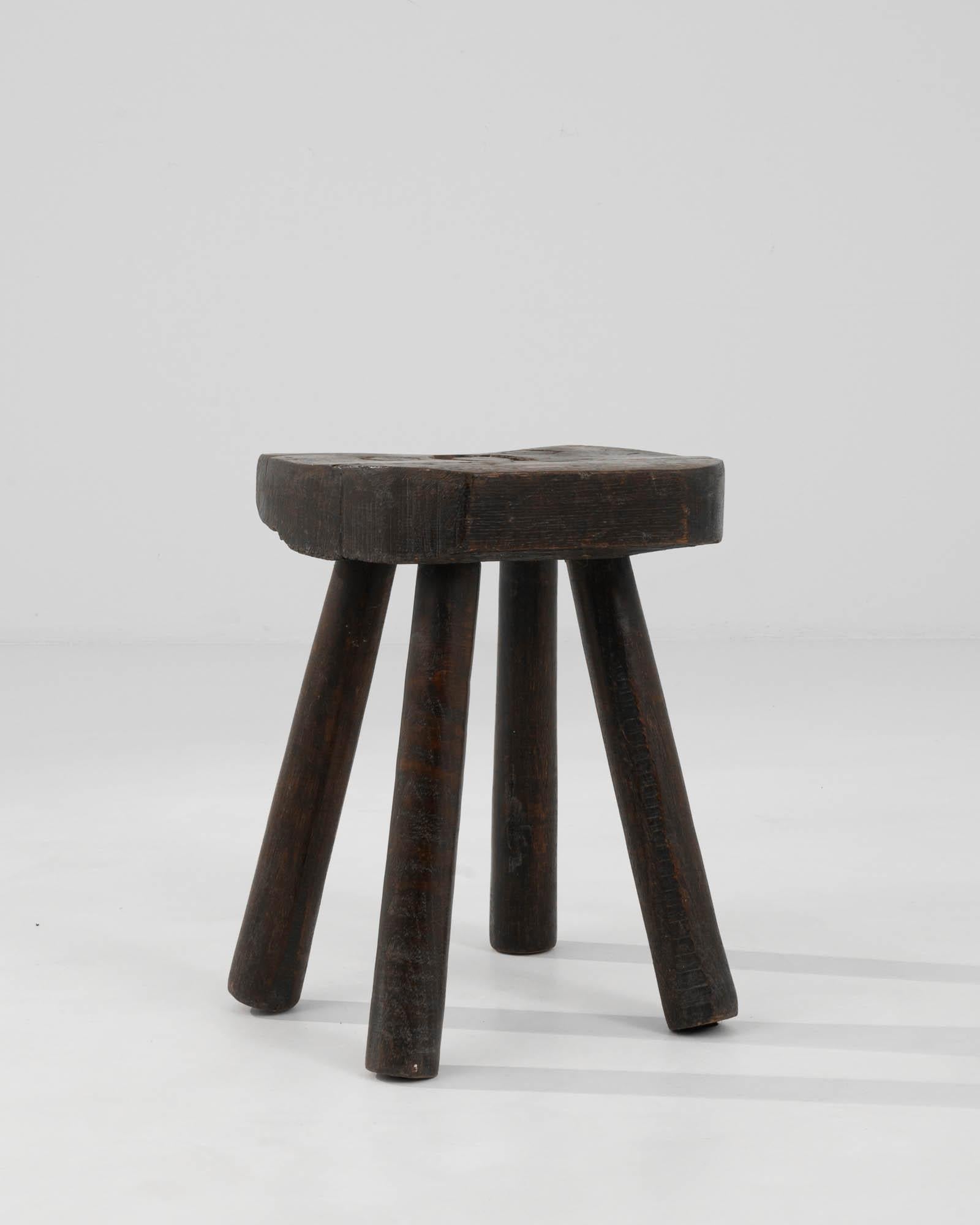 Early 20th Century French Wooden Stool 4